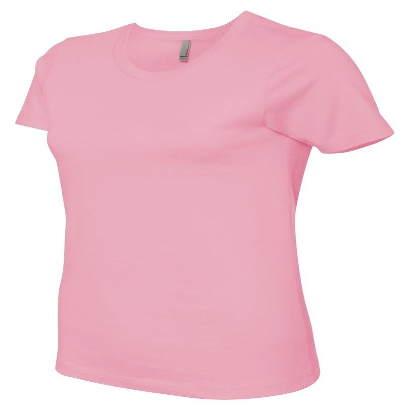 Next Level Signature Style Jersey T-Shirt, light pink, Medium (Pack of 5)