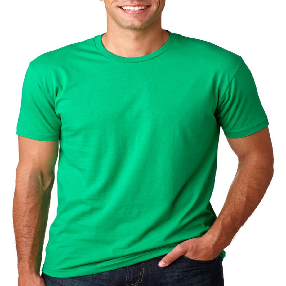 Next Level Premium Soft Rib Knit T-Shirt, Kelly, XXX-Large (Pack3)