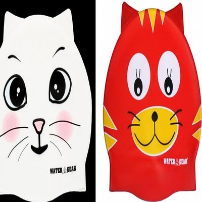 Water Gear Critter Cap red cat and White cat