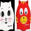 Water Gear Critter Cap red cat and White cat view 1