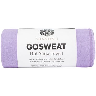 Shandali Gosweat Hot Yoga Towel, Color Violet, Size 26.5 x 72