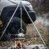 Petromax Outdoor Cooking Tripod with Variable Length Chain for Hanging Barbeque Grates or Dutch Ovens, Steel Camping Cook Stand with Adjustable Legs view 2