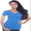 4 Pack Zenana Women's Basic V-Neck T-Shirts Med Black, Taupe, S Teal, B Blue view 4