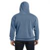 Chouinard Adult Blended Ring-Spun Hooded Sweatshirt, Blue Jean, 3XL view 2
