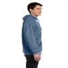 Chouinard Adult Blended Ring-Spun Hooded Sweatshirt, Blue Jean, 3XL view 3