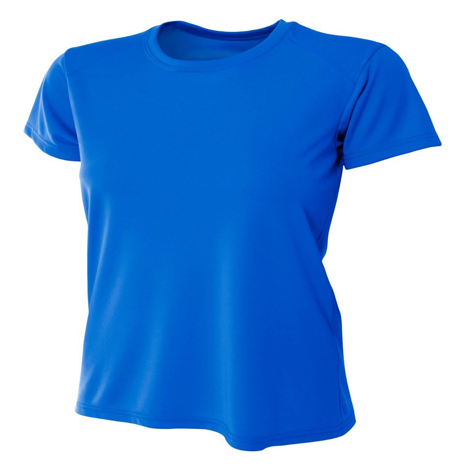A4 Womens Cooling Performance Crew, Medium, Royal