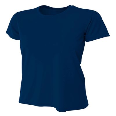 A4 Women's Cooling Performance Crew (M, Navy)