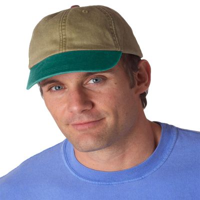 Adams Optimum Pigment Dyed-Cap OS KHAKI/ AQUA