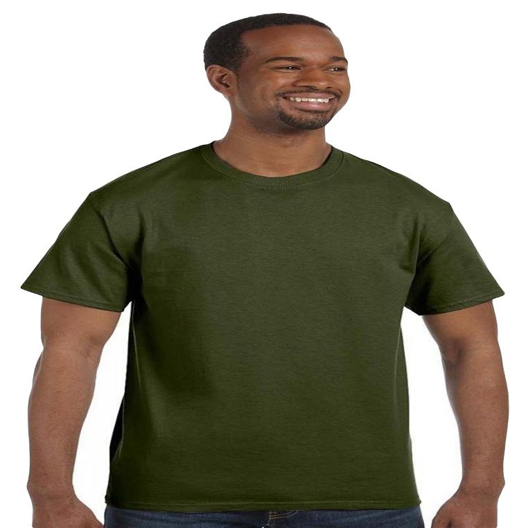 Jerzees Dri-Power Mens Active T-Shirt X-Large Military Green