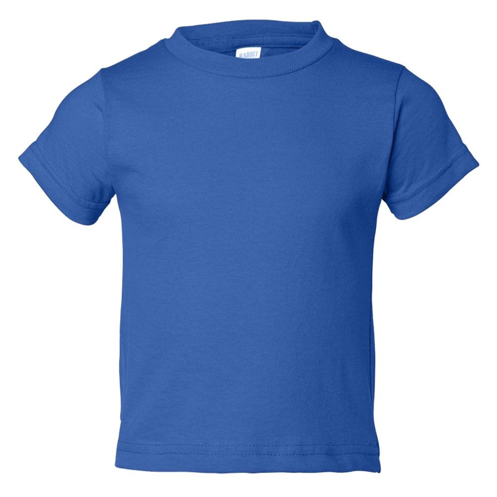 Rabbit Skins Toddler Short Sleeve T-Shirt, 3T, Royal