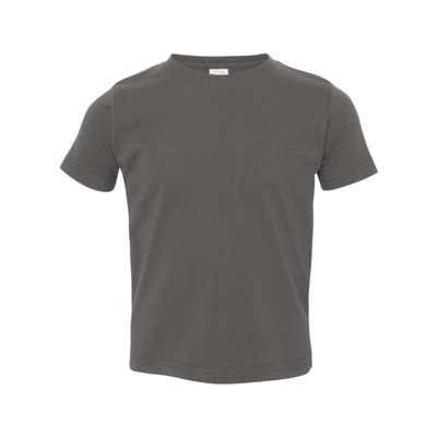 RABBIT SKINS Toddler Fine Jersey T-Shirt (Charcoal) (3T)