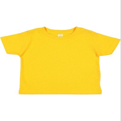 Rabbit Skins Toddler Short Sleeve T-Shirt, 3T, Gold
