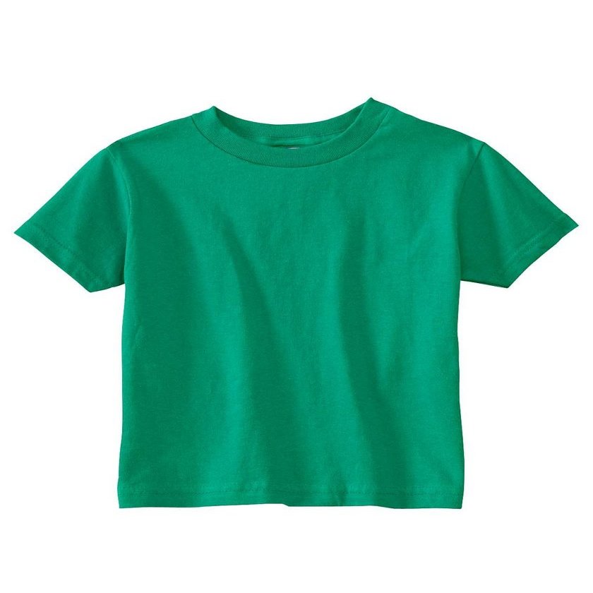 Rabbit Skins Toddler Short Sleeve T-Shirt, 7, Kelly