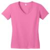 District Juniors Very Important Tee V-Neck Shirt-S (True Pink) view 1