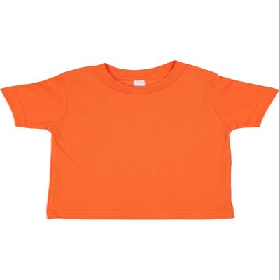 RABBIT SKINS Infant 100% Cotton Jersey Short Sleeve Tee, Orange, 6 Months