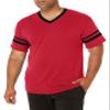 Augusta Sportswear Sleeve Stripe Jersey, Small, Red/Black view 1