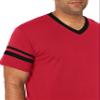 Augusta Sportswear Sleeve Stripe Jersey, Small, Red/Black view 3