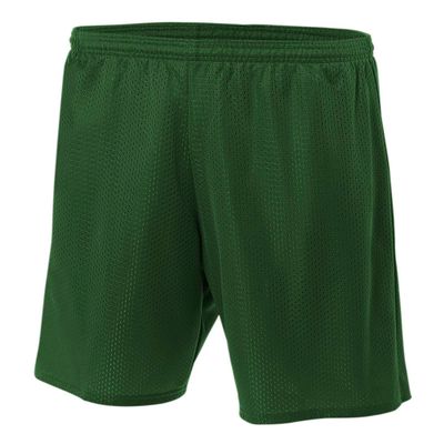 A4 Mens Lined Tricot Mesh Shorts, 2XL, Forest