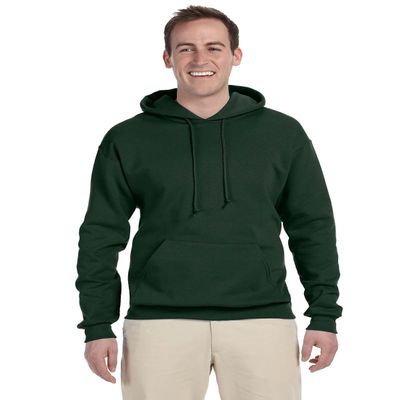 Jerzees mens 8 oz. 50/50 NuBlend Fleece Pullover Hood(996)-FOREST GREEN-XL