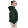 Jerzees mens 8 oz. 50/50 NuBlend Fleece Pullover Hood(996)-FOREST GREEN-XL view 3