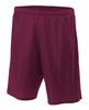 A4 Mens Lined Tricot Mesh Shorts, XS, Maroon view 1