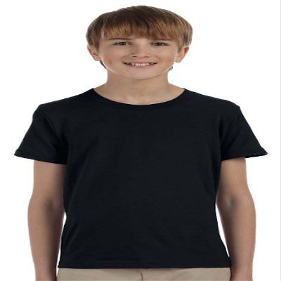 Bella + Canvas Youth Jersey Short-Sleeve T-Shirt M BLACK