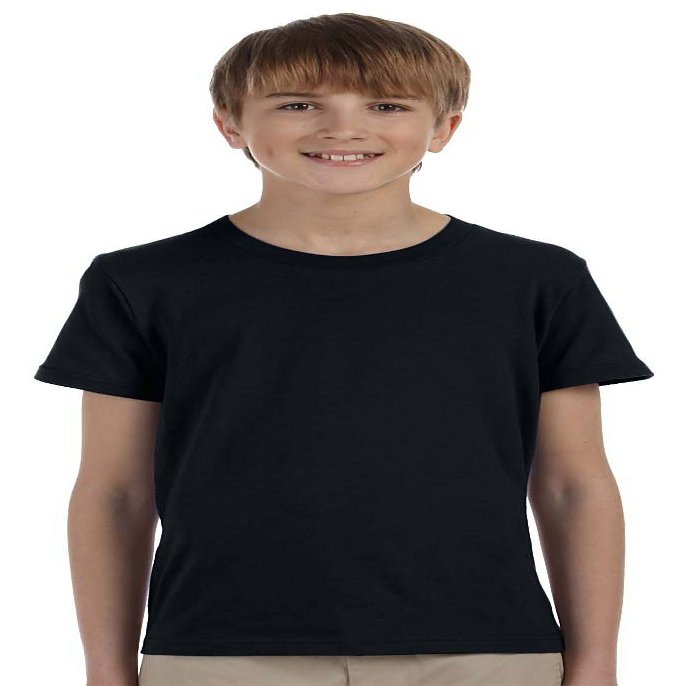Bella + Canvas Youth Jersey Short-Sleeve T-Shirt M BLACK