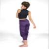 Body Wrappers Ripstop Pants for Dance, Hiking, Workouts and More - Lightweight 100% Nylon Construction with Elastic Waist and Ankle - Unisex Warm Up Pants for Men and Women - Style 701 (Plum, Large) view 1