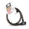 Bottari Bike Men's Security Anti Theft Cable with Lock and Key Super Tough Soft Sheath in PVC-Black, 1000 mm