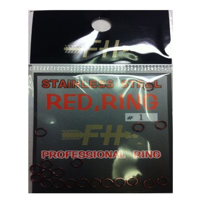 Field Hunter Stainless Steel Split Ring Red #1