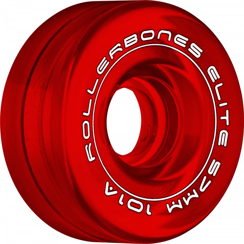 Rollerbones Art Elite 57mm 101A Red Roller Skate Competition Wheels 8 pk