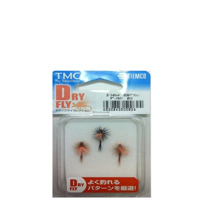 TIEMCO ADW Parachute Lure Dry Set Dark Color #16