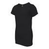 NEXT LEVEL APPAREL Girls Youth Cotton Princess T-Shirt, Dark Black, Small view 2