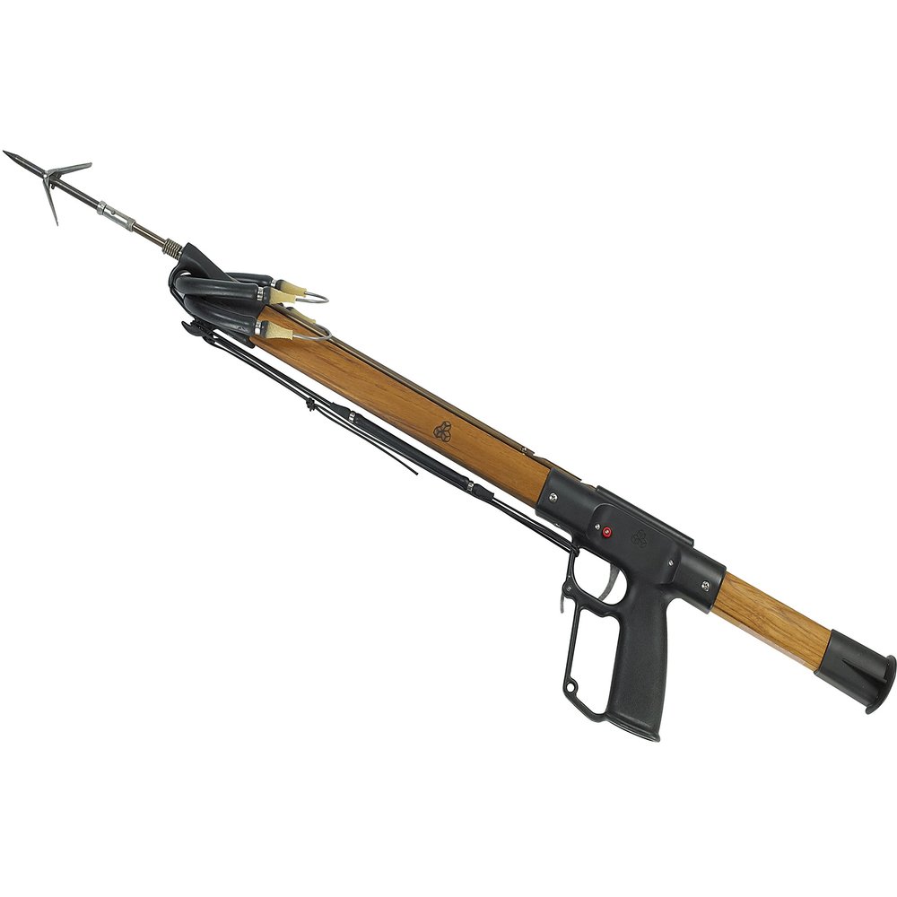 AB Biller Redesigned Professional Speargun, Teak Wood, 48"