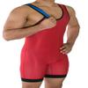 Matman USA The Standard Men's & Boys Reversible Wrestling Singlet Freestyle Greco Roman Folkstyle Blue/Red Made in U.S.A. (Royal/Red, 4X-Small) view 2
