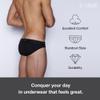 C-IN2 Core Sport Brief, Black, X-Large view 3