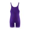 Matman Wrestling Boys Youth Double Knit Nylon Singlet, Purple/White, Youth X-Small view 2