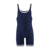 Matman Wrestling Boys Youth Double Knit Nylon Singlet, Navy/White, Youth X-Small view 1