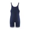 Matman Wrestling Boys Youth Double Knit Nylon Singlet, Navy/White, Youth X-Small view 2