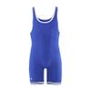 Matman Wrestling Boys Youth Double Knit Nylon Singlet, Royal/White, Youth Small view 1