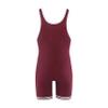 Matman Wrestling Boys Youth Double Knit Nylon Singlet, Maroon/White, Youth Large view 2