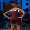 Matman Wrestling Boys Youth Double Knit Nylon Singlet, Maroon/White, Youth Large view 4
