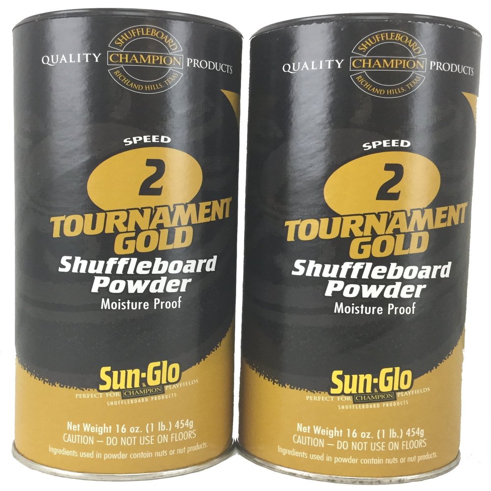 Twin Pack of Sun-Glo #2 Speed Shuffleboard Powder Wax