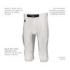 Russell Athletic Boys Deluxe Game Football Pant - Premium Performance Football Pants for Young Athletes 9W White view 4