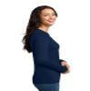 District Women's Long Sleeve V-Neck Concert T-Shirt_New Navy_XXX-Large view 2