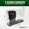 Collectible Supplies Deluxe Double MMA Glove Display Case | Fight Glove Display Case with Sturdy Base & Stand | Crystal Clear Acrylic UV Protection | Ideal for Football or Baseball Batting Gloves view 2