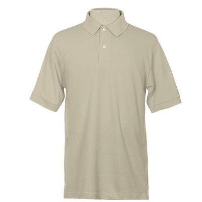 dunbrooke Men's Short Sleeve Superior Polo, Putty, 3X-Large