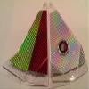 Fishing Flasher, 8", Chartreuse/Red view 1