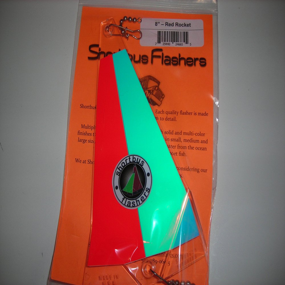 Fishing Flasher, 8", Red Rocket