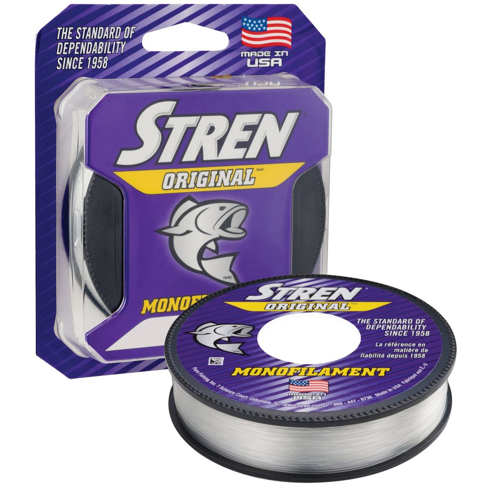 Stren Original, Clear/Blue Fluorescent, 4lb | 1.8kg Monofilament Fishing Line, Suitable for Freshwater Environments